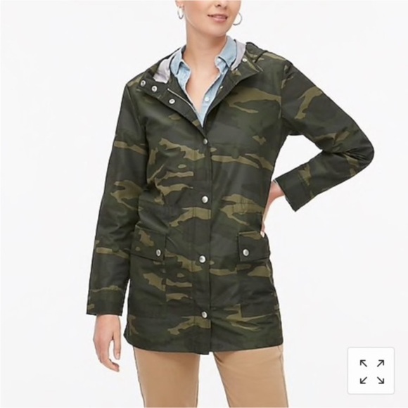 J. Crew Jackets & Blazers - < J. Crew Camo Print Anorak Jacket >